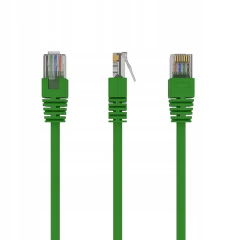 UTP Cat5E patchkabel, 1.5 m, groen – afbeelding 1