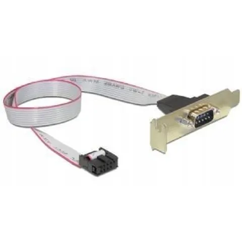 Gembird Gniazdo DB9 (COM9) na śledziu low profile – zdjęcie 1
