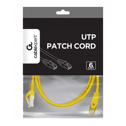 Gembird Patch cord Kat.6 Utp 2m żółty – zdjęcie 1