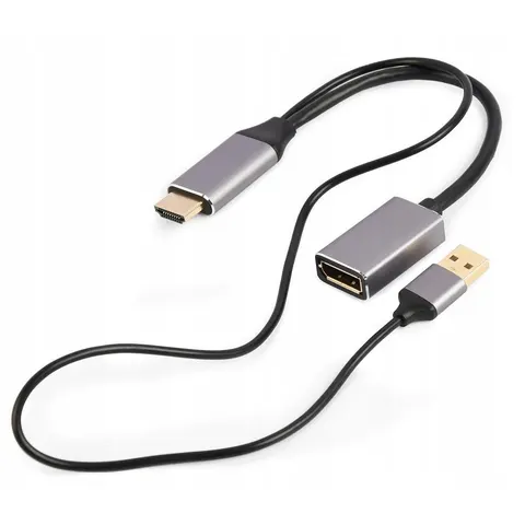 Gembird Adapter Hdmi do Dp 4K 60Hz Usb-a powered – zdjęcie 1