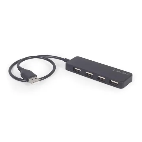 Gembird Hub Usb 2.0 4-porty, czarny – zdjęcie 1