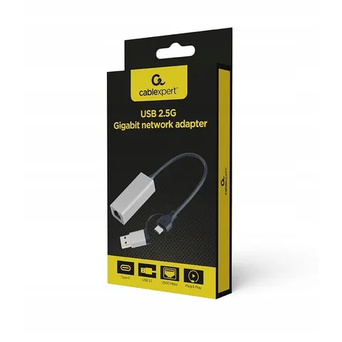 USB 2.5G Gigabit netwerk adapter, space grey – afbeelding 1