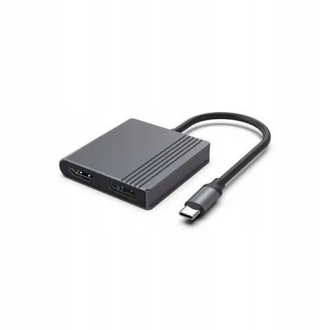 Gembird Adapter Usb-c do Hdmi Dp, 4K 60Hz, czarny – zdjęcie 1