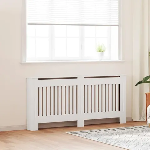 vidaXL Radiatorombouw wit MDF 172 cm – afbeelding 1