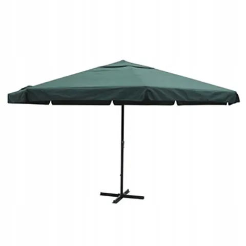 vidaXL Parasol vert aluminium 500 cm – image 1