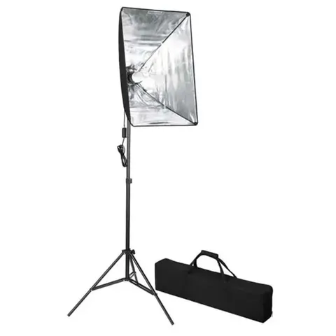 vidaXL Lampe de photo studio avec diffuseur softbox 60 x 40 cm – image 1