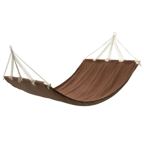 vidaXL - Hangmat - 210 - x - 150 - cm - (bruin) – afbeelding 1