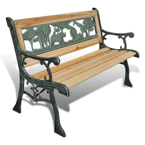 vidaXL - Kindertuinbank - 84 - cm - hout – afbeelding 1