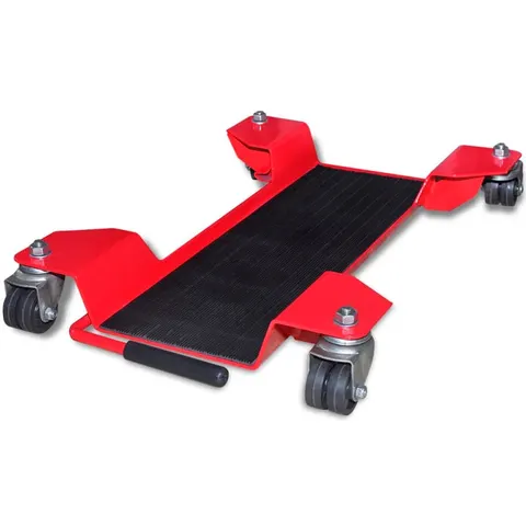 vidaXL Motorstandaard verrijdbaar rood – afbeelding 1