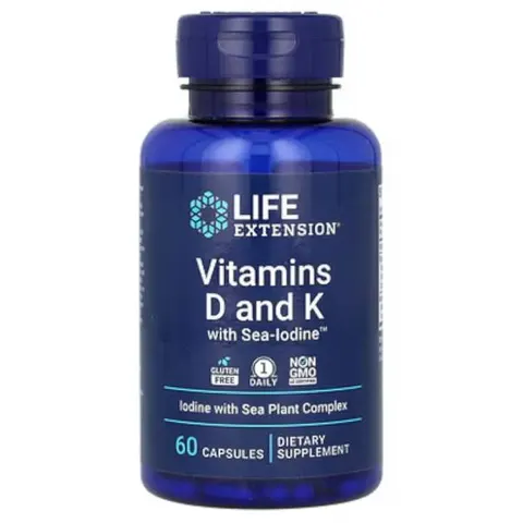Life Extension Vitamins D And K 60 VCaps – imagen 1