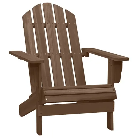 vidaXL - Tuinstoel - hout - bruin – afbeelding 1