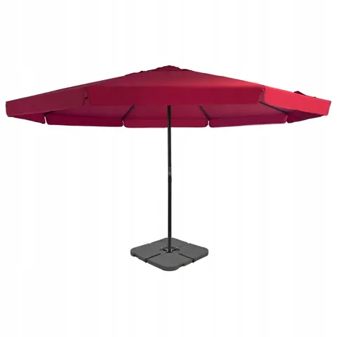 vidaXL Parasol avec base portable Rouge – image 1