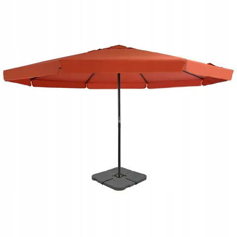 vidaXL Parasol avec base portable Terre cuite – image 1