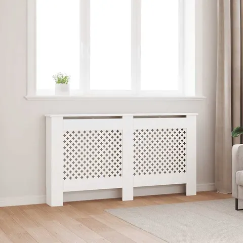 vidaXL Cache-radiateur Blanc 152x19x81,5 cm MDF – 610375 – image 1