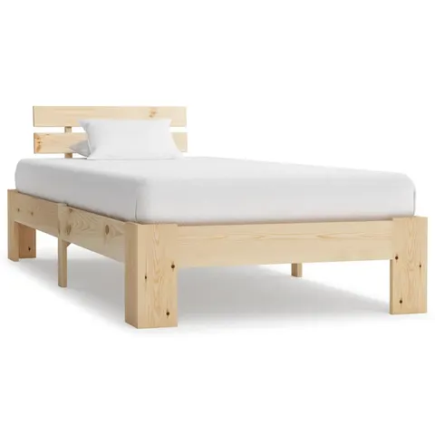 vidaXL - Bedframe - massief - grenenhout - 100x200 - cm – 676449 – afbeelding 1