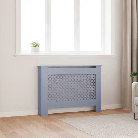 vidaXL Cache-radiateur anthracite 112x19x81,5 cm MDF – image 1