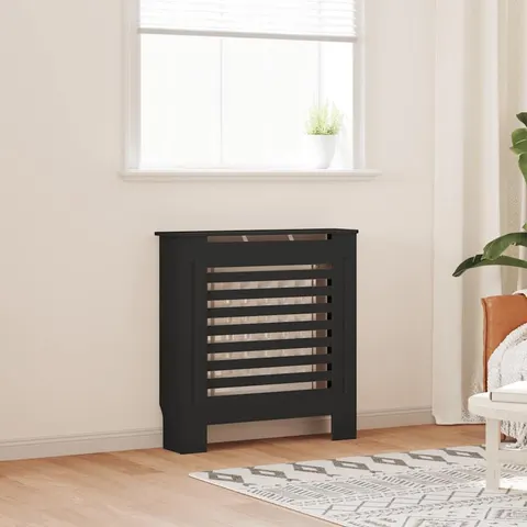 vidaXL Cache-radiateur MDF Noir 78 cm – 155097 – image 1