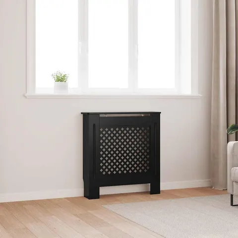 vidaXL Cache-radiateur MDF Noir 78 cm – 155134 – image 1