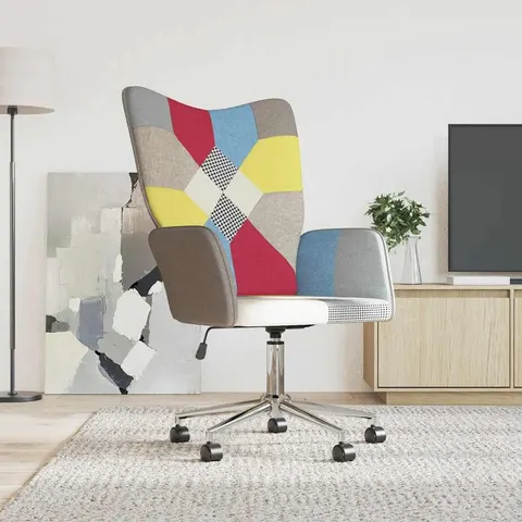 vidaXL Chaise de relaxation Patchwork Tissu – 425640 – image 1