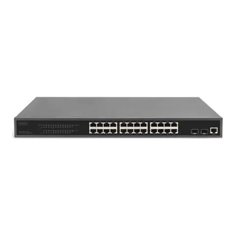DIGITUS Switch 24 Port L2 Managed Gigabit Ethernet PoE – Bild 1