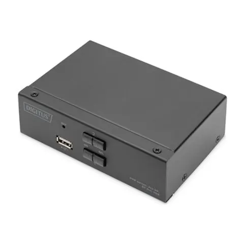 Digitus KVM Switch, 2x1 DP, DP Out,USB – Bild 1