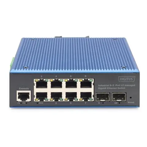 DIGITUS Switch 8+2 -Port L2 managed Gigabit Ethernet FPC – Bild 1