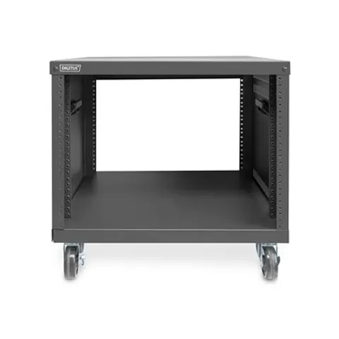 DIGITUS 19, Universal-Gestell, mit Rollen, 8HE, schwarz – Bild 1