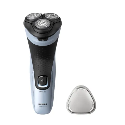 Philips Rasoio Uomo Wet & Dry X3003/00-blu Celeste – immagine 1