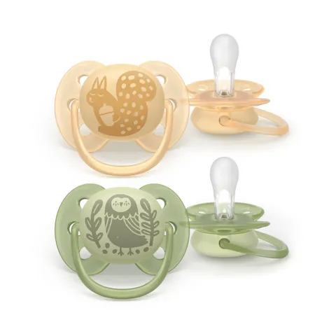 Philips Avent Ultrasoft SCF091/46 6-18 m fopspeen Neutral 2 st – afbeelding 1