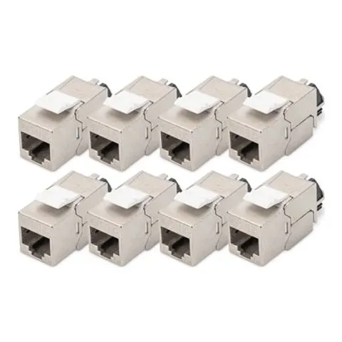 DIGITUS DIGI DN-93617-8 - Módulo Keystone Cat.6a, apantallado con gestor de cables intel – imagen 1