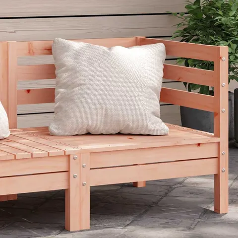 vidaXL Corner Sofa Solid Douglas wood Natural Douglas – image 1
