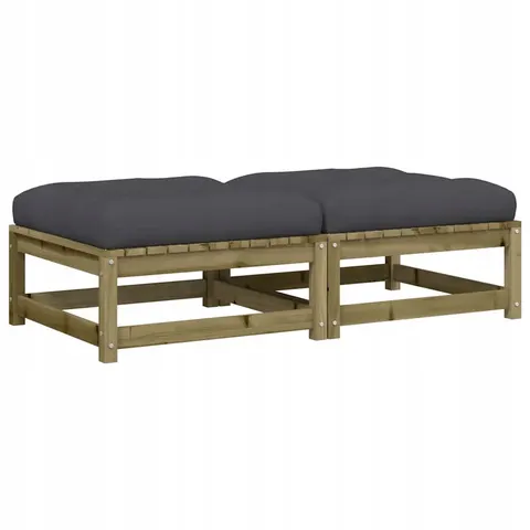 vidaXL Patio Footstool Natural Impregnated – 078536 – image 1