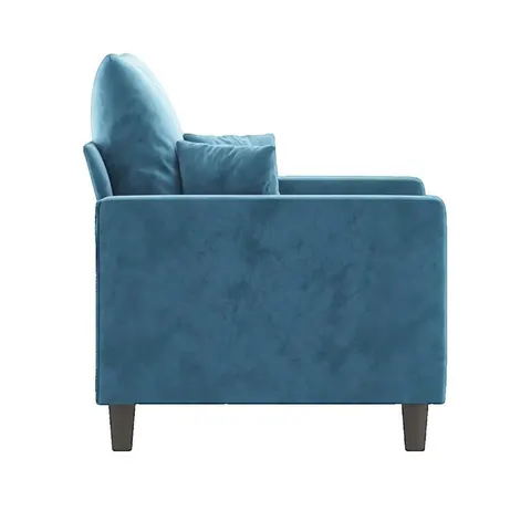 vidaXL Fauteuil Bleu 60 cm Velours – 140189 – image 1