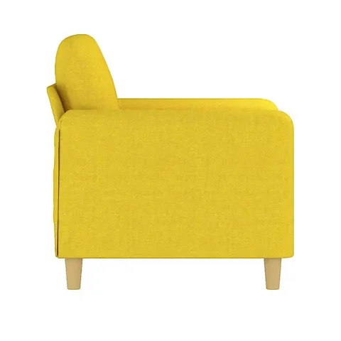 vidaXL Fauteuil Jaune clair 60 cm Tissu – 141933 – image 1