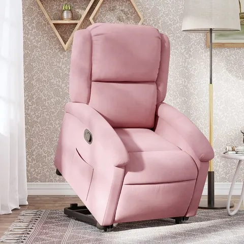 vidaXL Fauteuil inclinable Rose Velours – 167926 – image 1