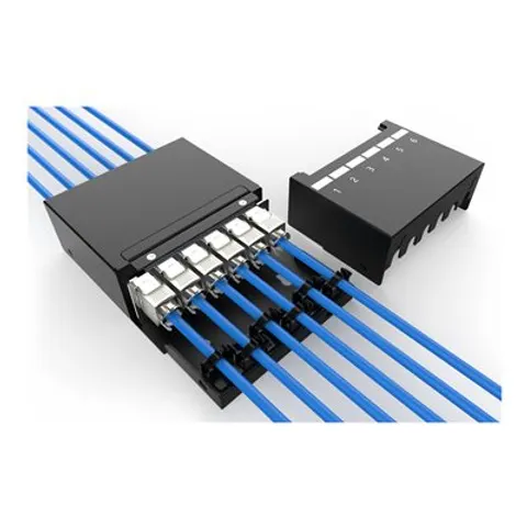 DIGITUS Konsolidierungspunkt-Box 6Ports Keystone Module – Bild 1