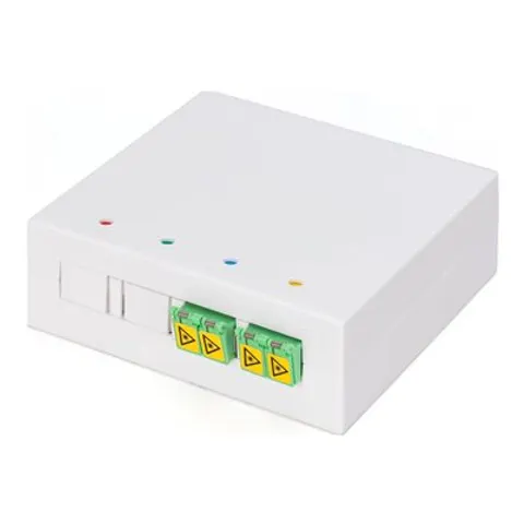 Digitus FTTH Gehäuse, 2 x LC/APC DX Kupplung mit Shutter – Bild 1