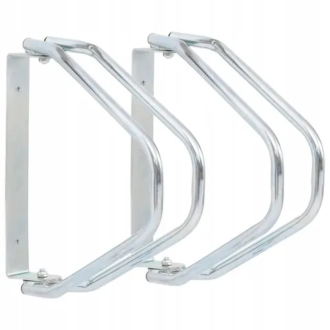 Support de bicyclette mural 2 pcs acier galvanisé vidaXL – image 1