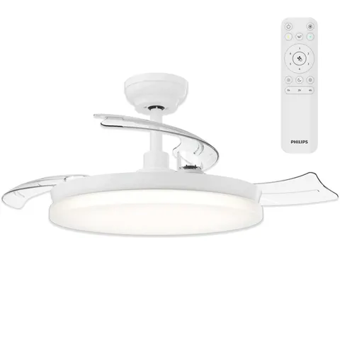 Philips LED Solr Deckenventilator 32 W mit Fernbedienung, Dimmbar – Bild 1