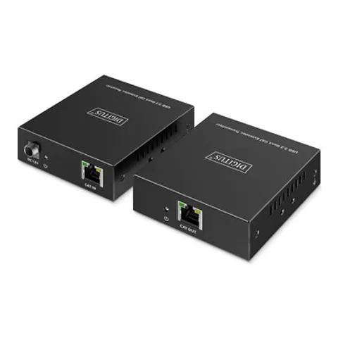 DIGITUS USB 3.2 Gen1 Extender, 5 Gbps, 4 Ports, schwarz – Bild 1