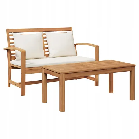 vidaXL Ensemble banc et table de jardin avec coussin 2 Pièce – 282484 – image 1