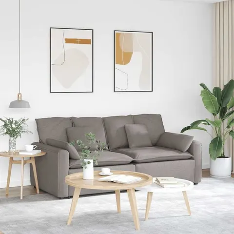 vidaXL Canapé modulable avec coussins taupe – 641366 – image 1