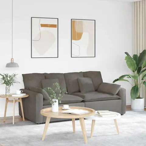 vidaXL Canapé modulable avec coussins gris clair – 641519 – image 1