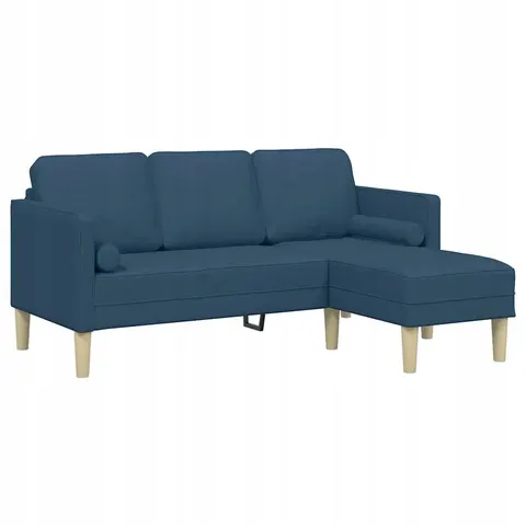vidaXL Ensemble de Canapés avec coussin Bleu Polyester – 783912 – image 1