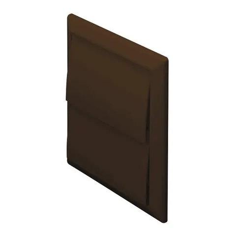 Domus - Brown 100mm Rigid Duct Outlet with Gravity Flaps 4900B – image 1