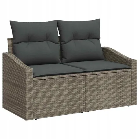 Ensemble de Canapés 7 pc Gris polyrotin vidaXL – 355492 – image 1