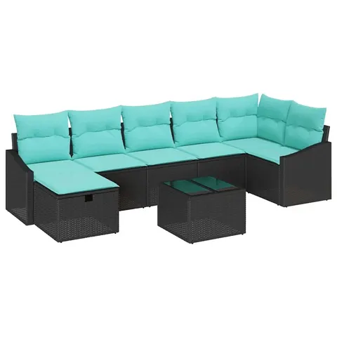vidaXL Ensemble de Canapés 8 pc polyrotin – 395184 – image 1