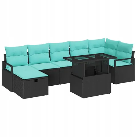 vidaXL Ensemble de canapé de jardin 8 pc polyrotin – 400161 – image 1