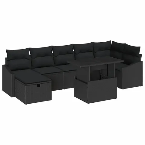 vidaXL Ensemble de canapé de jardin 8 pc polyrotin – 400536 – image 1