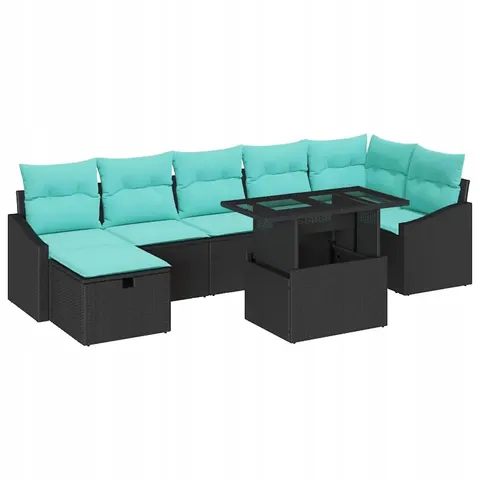 vidaXL Ensemble de canapé de jardin 8 pc polyrotin – 400567 – image 1